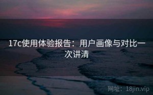 17c使用体验报告：用户画像与对比一次讲清