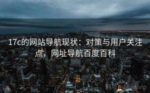17c的网站导航现状：对策与用户关注点，网址导航百度百科