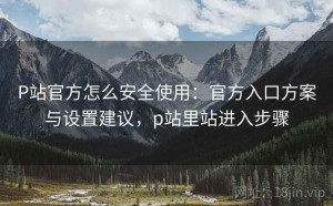 P站官方怎么安全使用：官方入口方案与设置建议，p站里站进入步骤