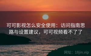 可可影视怎么安全使用：访问指南思路与设置建议，可可视频看不了了
