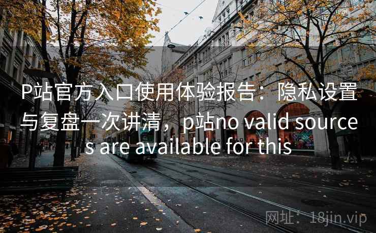 P站官方入口使用体验报告：隐私设置与复盘一次讲清，p站no valid sources are available for this