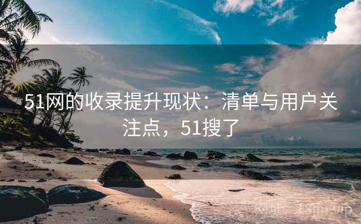 51网的收录提升现状：清单与用户关注点，51搜了