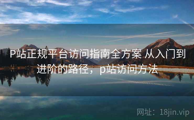 P站正规平台访问指南全方案 从入门到进阶的路径，p站访问方法