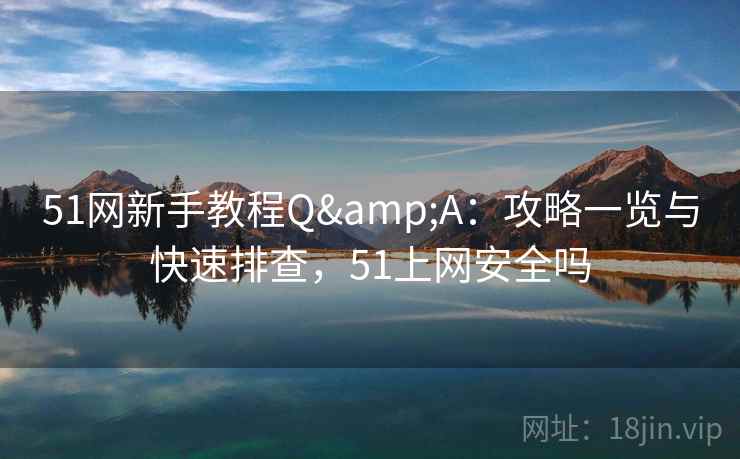 51网新手教程Q&A:攻略一览与快速排查,51上网安全吗 51网新手教程Q&A:攻略一览与快速排查,51上网安全吗
